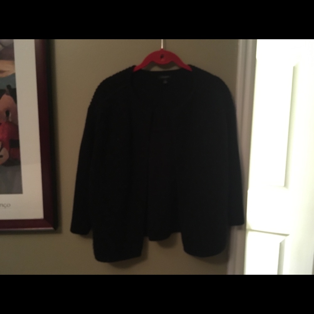 Black cardigan
